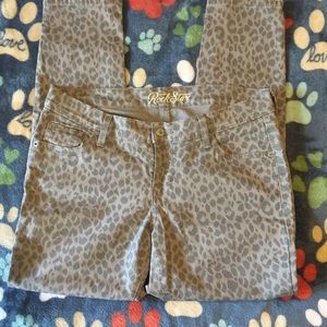 Rockstar Skinny Faded Leopard Pants